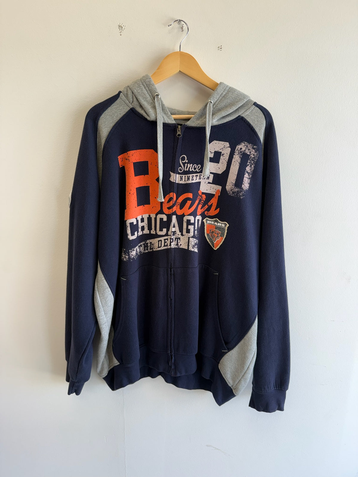 (XL) Chicago Bears Zip-up Hoodie