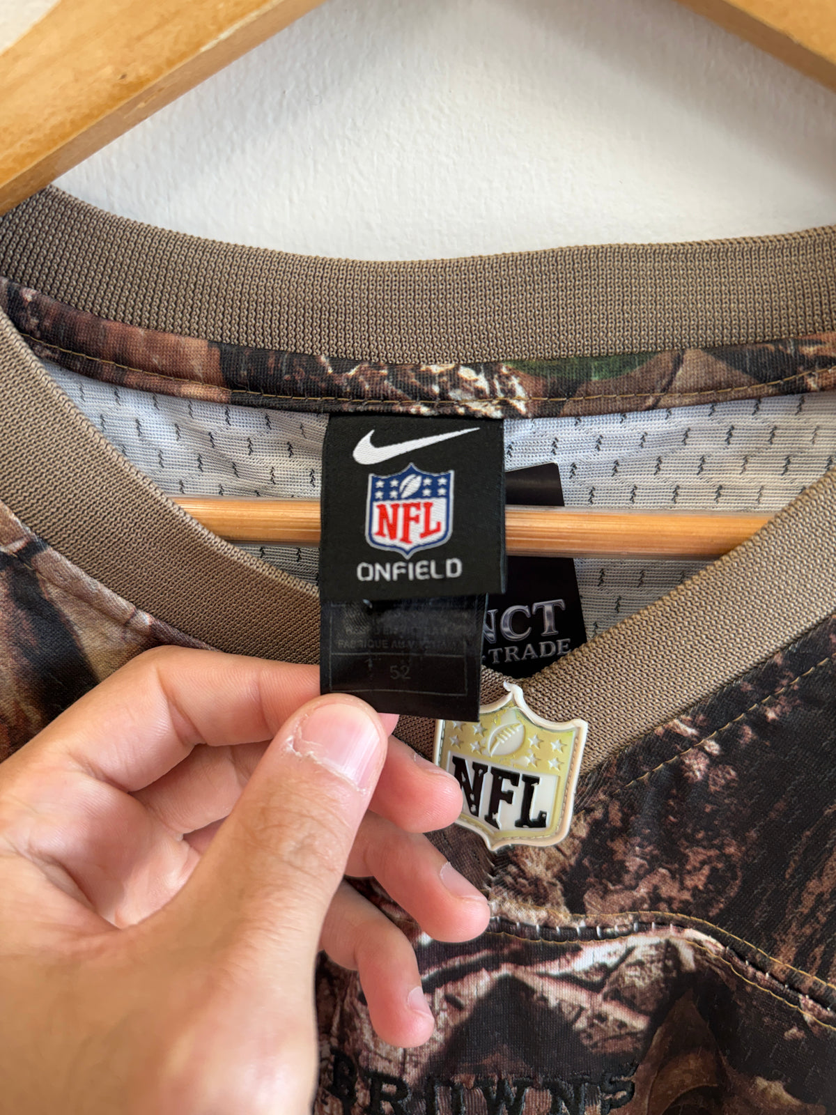 (XXL) Johnny Manziel Camo Nike Browns Jersey