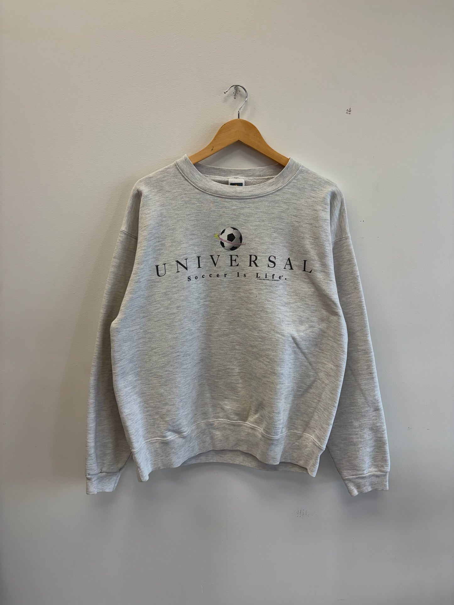 (XL) Vintage Cosmic Soccer is Life Universal Crewneck