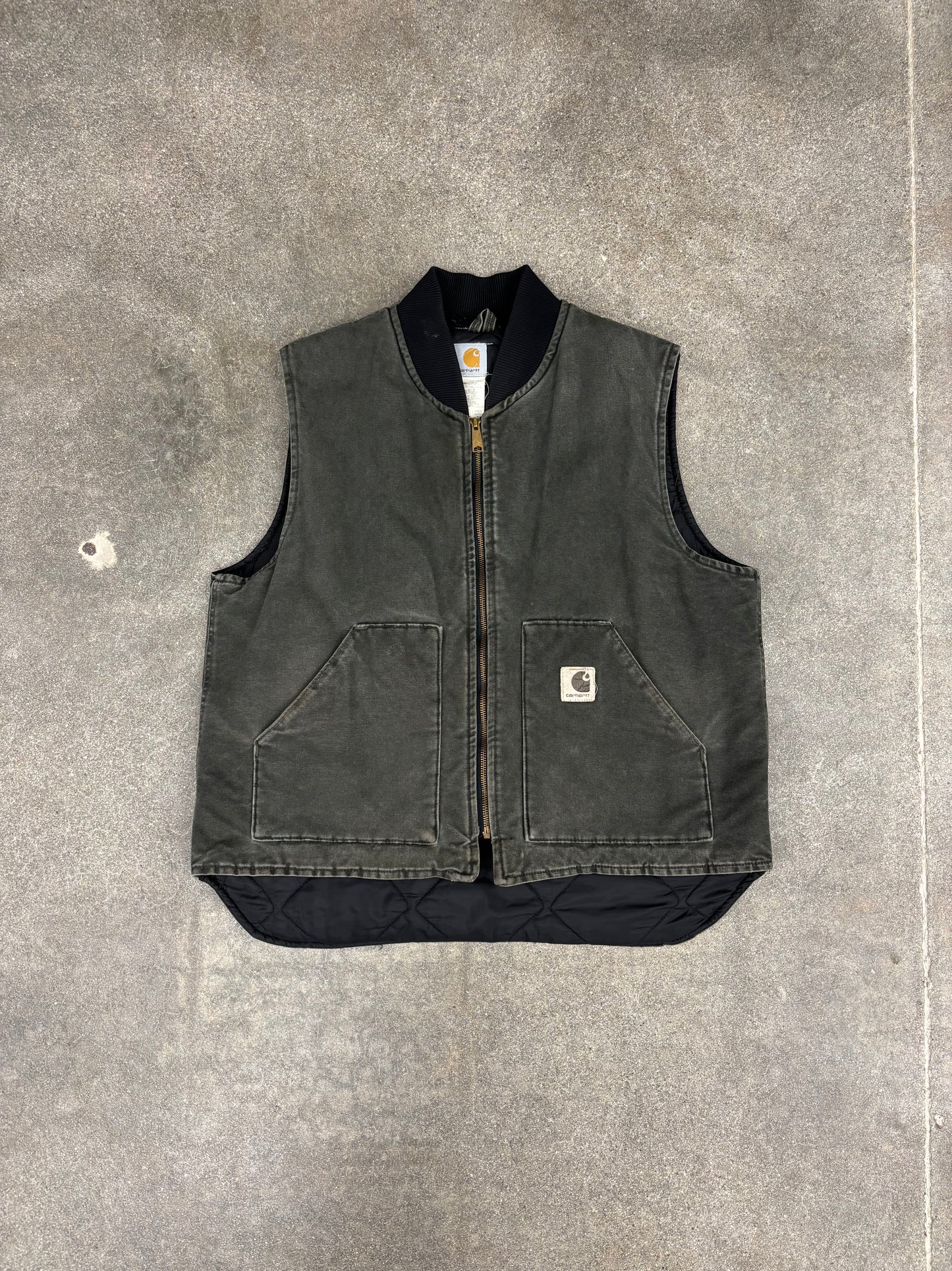 (L) Vintage 2000 Mossy Green Carhartt Vest