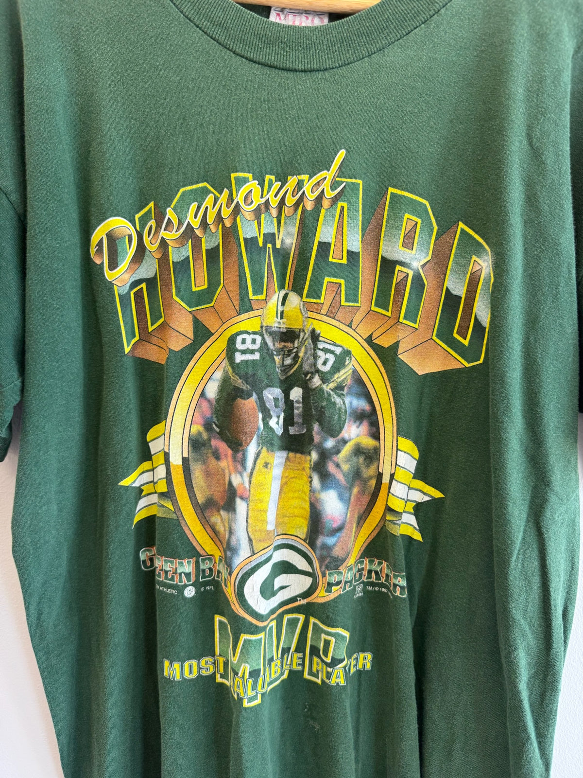 (L) Vintage Desmond Howard Packers Tee