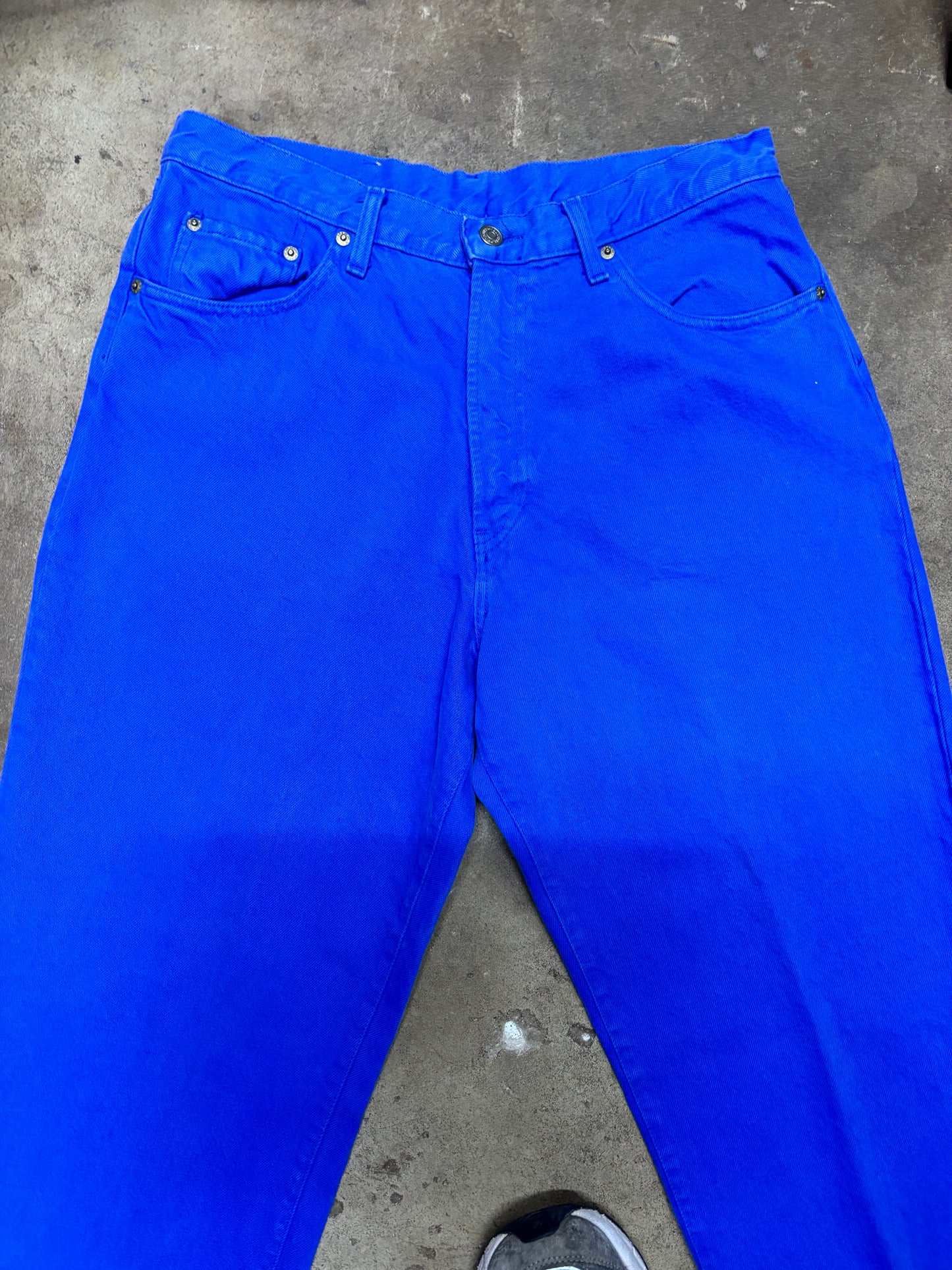 (33x32) Vintage 90s Polo Ralph Lauren Ocean Blue Jeans