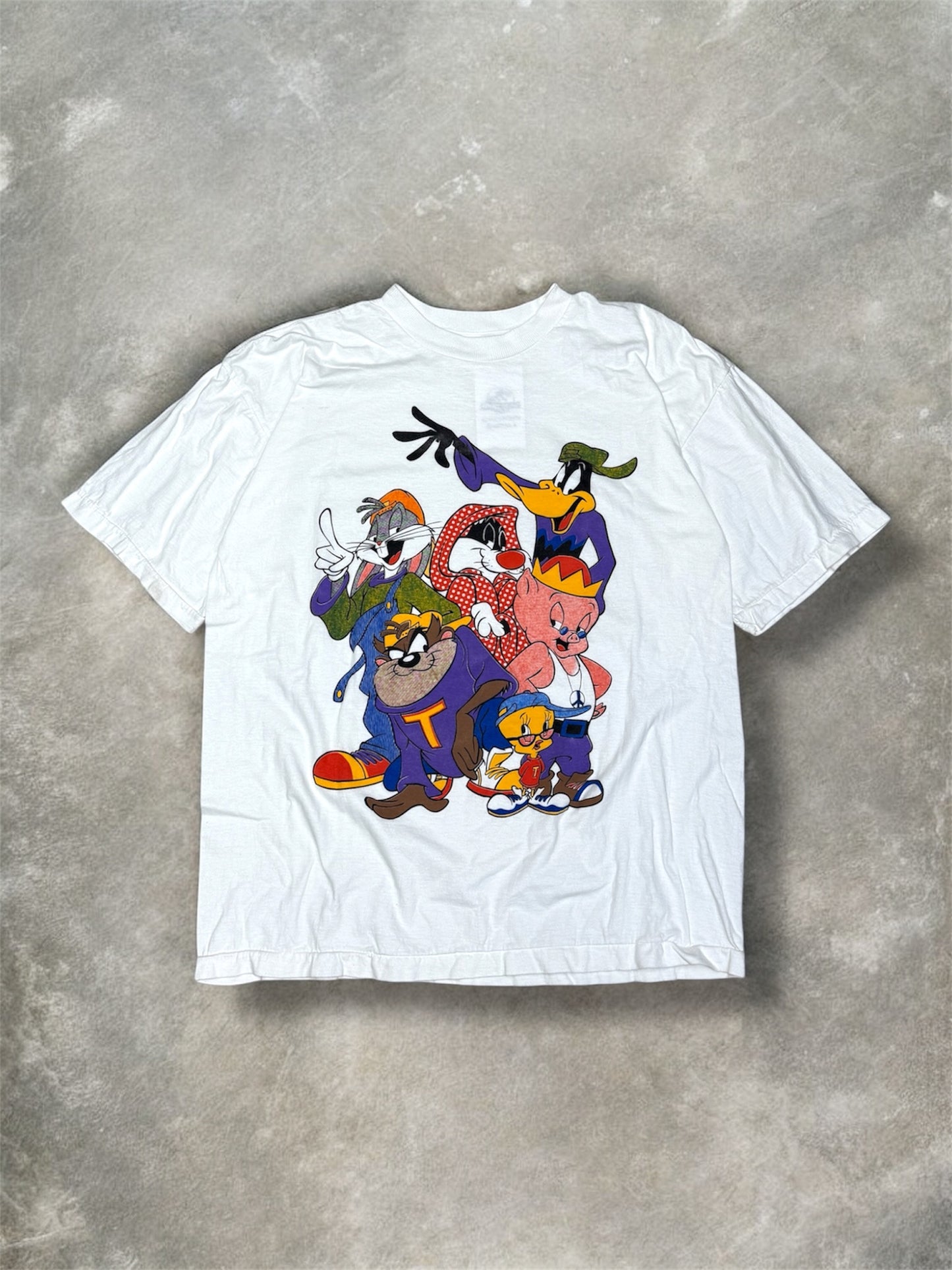 (L) Vintage 90s Looney Tunes Drip Shirt