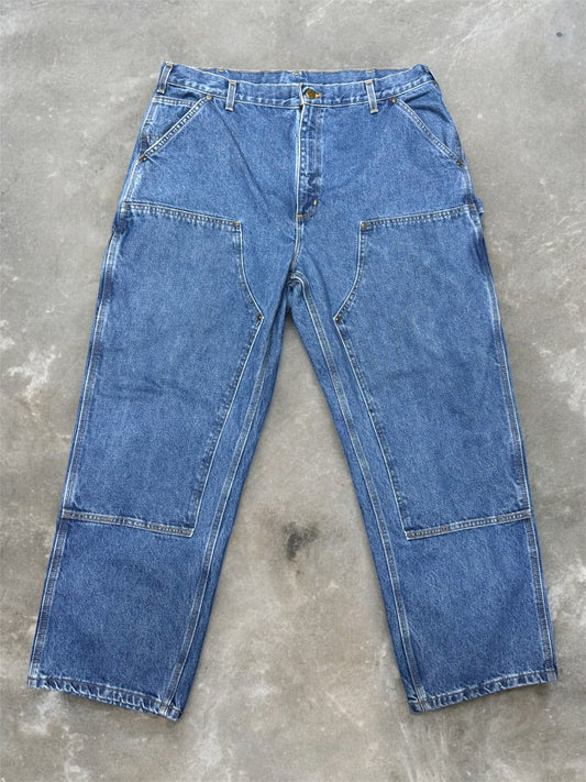 (40x29) Vintage Carhartt Denim Double Knees