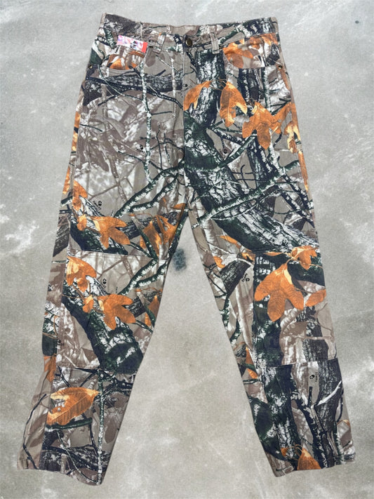 (30x29) Vintage 00s Wrangler Double Knee Realtree Camo Pants