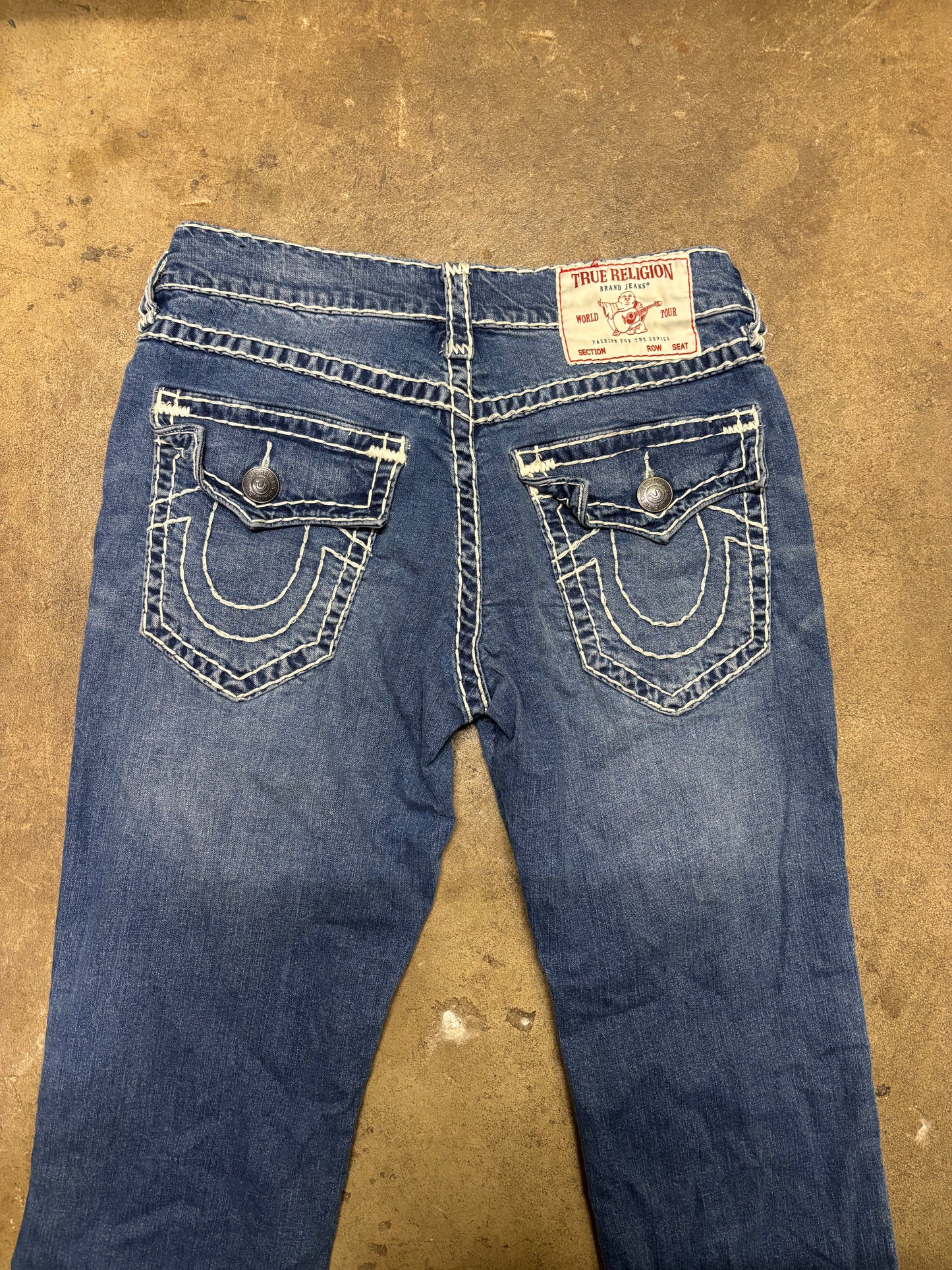 (31x27) Y2K True Religion Ricky Relaxed Straight Pants