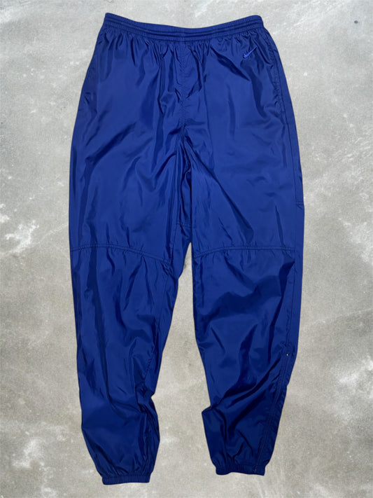 (34x31) Vintage 90s Nike Navy Cuffed Track Pants