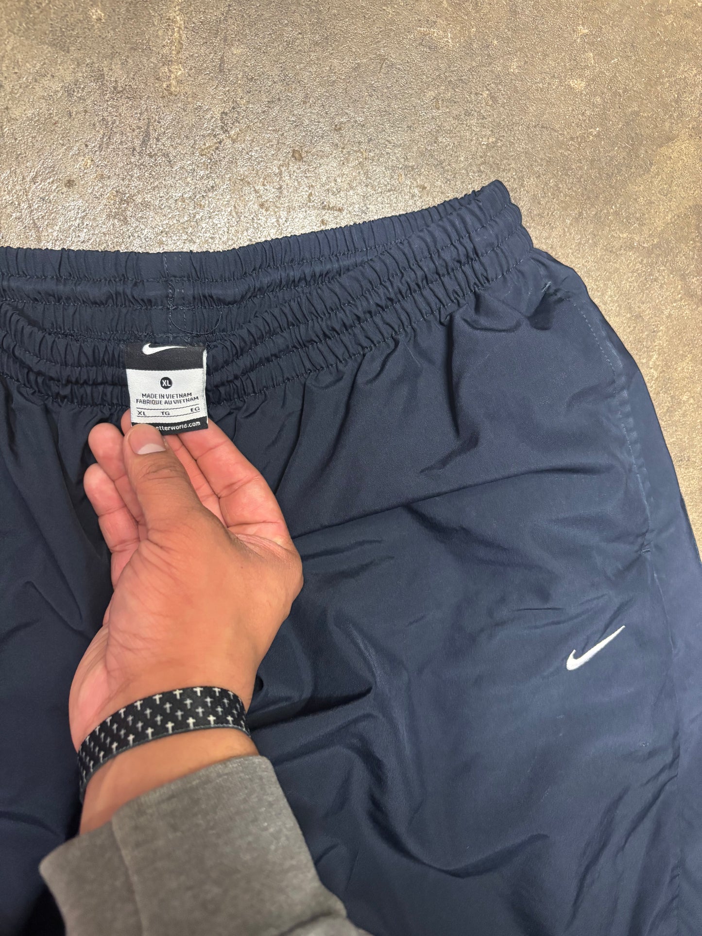 (34x31) Vintage 00s Nike Navy Track Pants