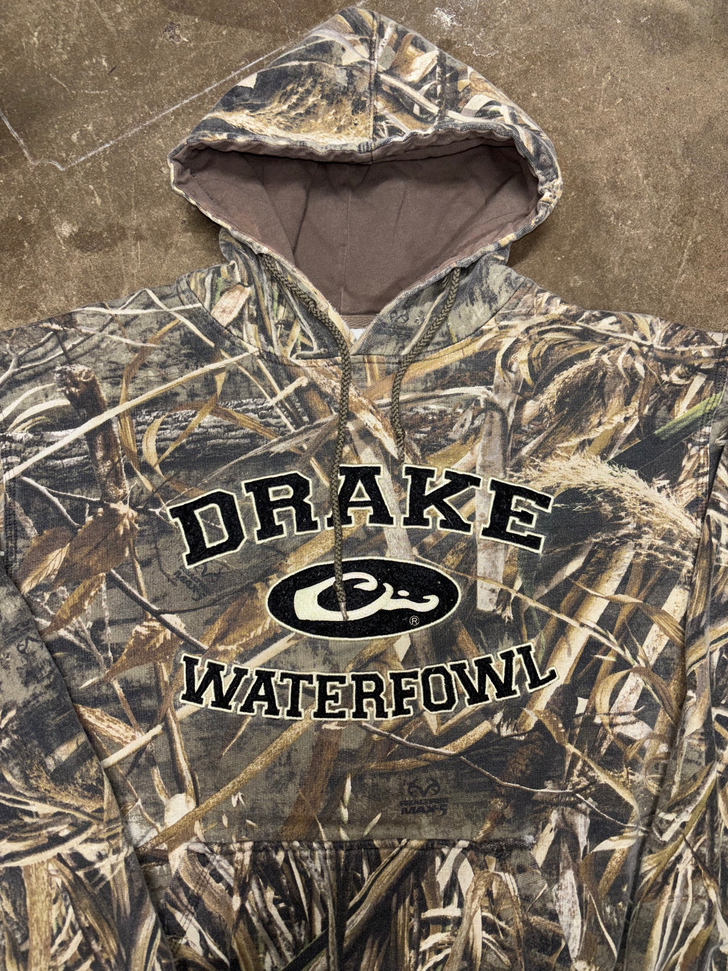 (L) Vintage 00s Drake Camo Hoodie