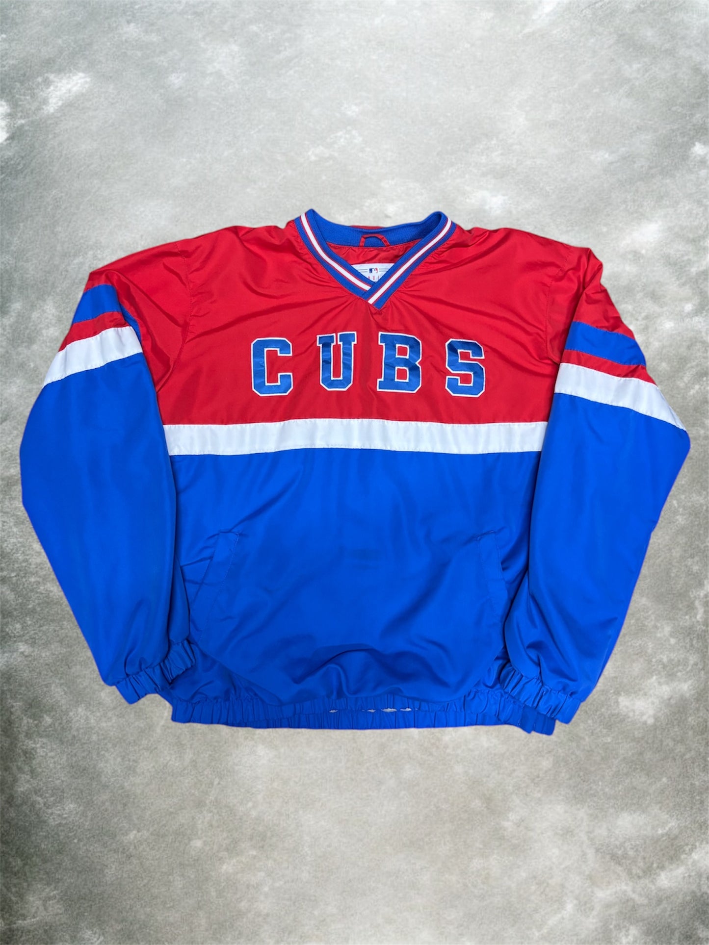 (XXL) Vintage 00s Chicago Cubs Pullover Windbreaker