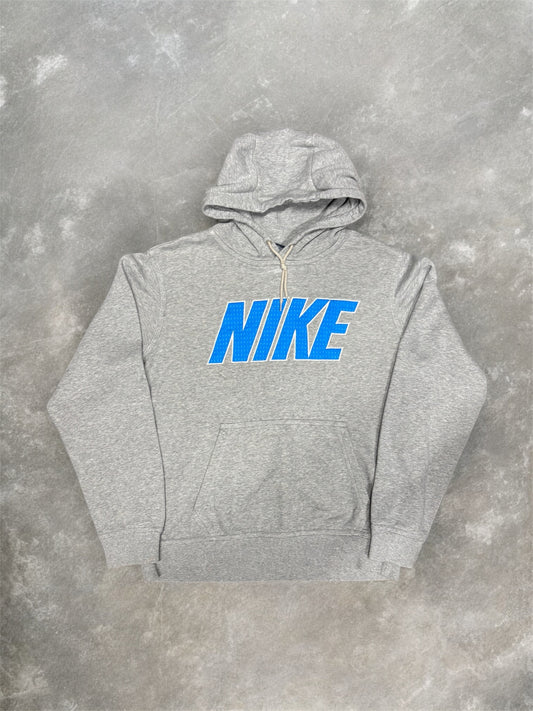 (M) Vintage 00s Nike Spellout Grey Hoodie