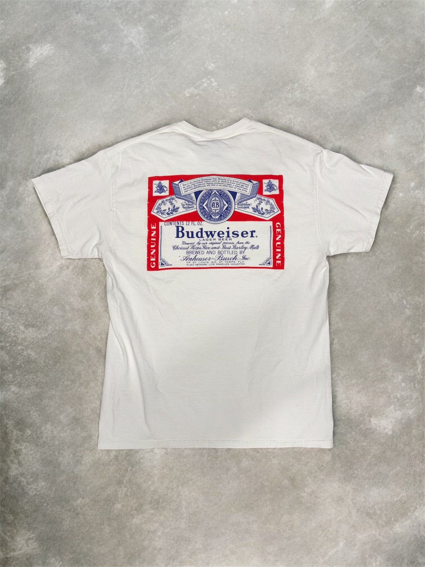 (M) Budweiser King of Beers White T-Shirt