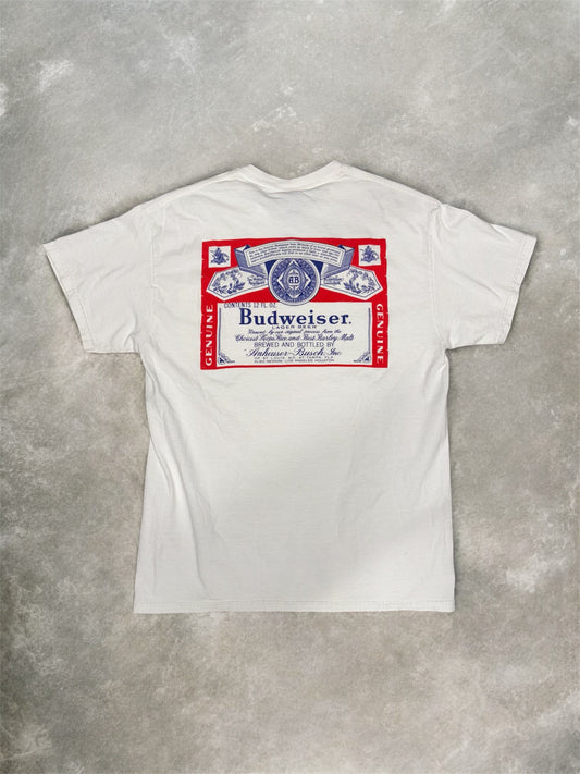 (M) Budweiser King of Beers White T-Shirt