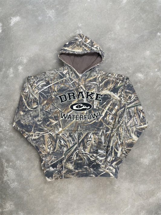 (L) Vintage 00s Drake Camo Hoodie