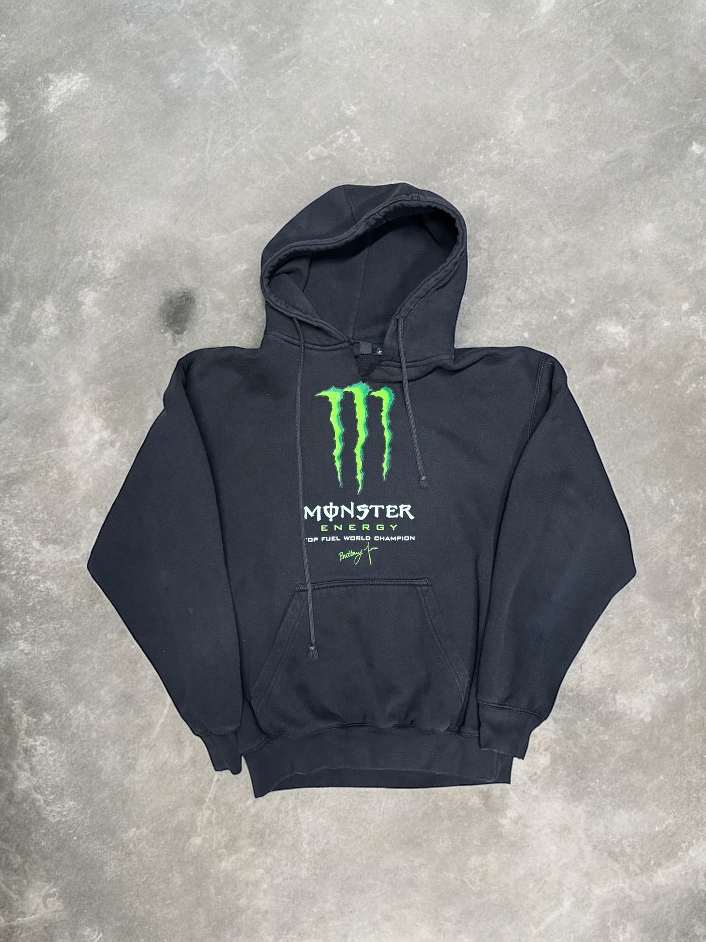 (S) Vintage Y2K Monster Energy Black Hoodie