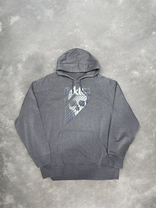 (XXL) Vintage Y2K Oakley Skull Grey Hoodie